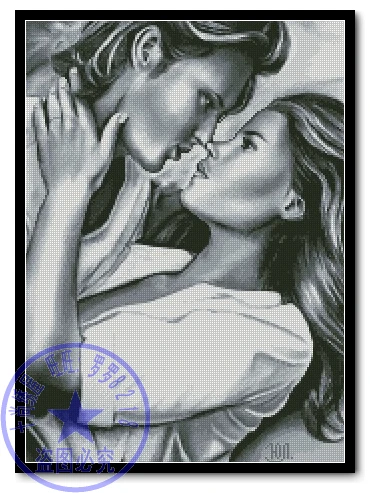 Высококачественный милый романтический Набор для вышивки крестиком kiss lover couple