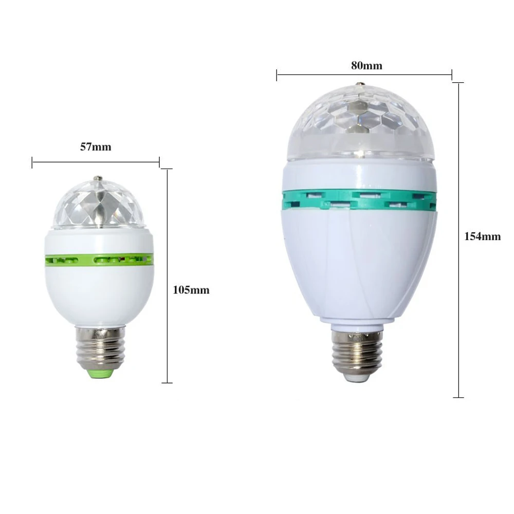 6 Вт 3 E27 RGB лампа светодиодный светильник 220V 110V лампочки для сцены лампада диско ди