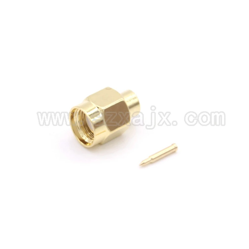 JX 10 шт. РЧ разъем SMA Мужской пайки для RG402 0,14" Полужесткий коаксиальный кабель SMA-J-B3 Быстрая