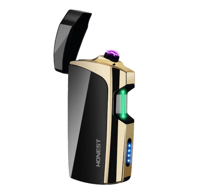 Новинка USB Зажигалка с двойной дугой плазменная сенсорная Индукционная