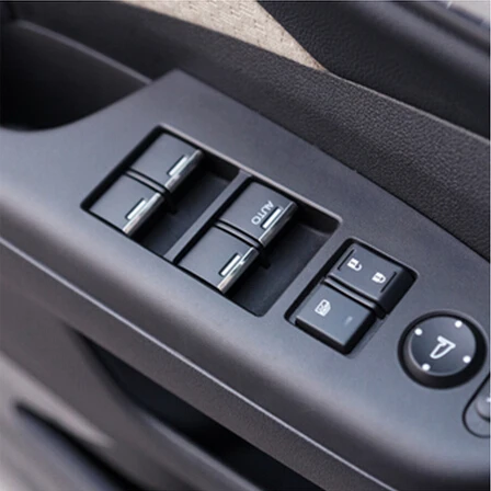 

Alijunda For Honda CRV CR-V 2012 2013 2014 car Windows lift switch button chrome trim sticker decoration products 7pcs/set