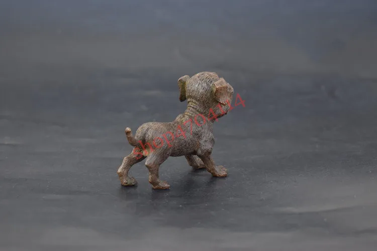 

Solid pure copper, small Pekinese ornaments, tea ceremony decorations, microsculpture art collections