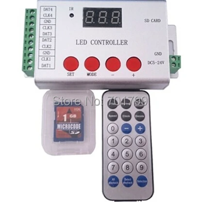 Полноцветный Программируемый светодиодный ИК контроллер SD Поддержка DMX512 TM1812 WS2811