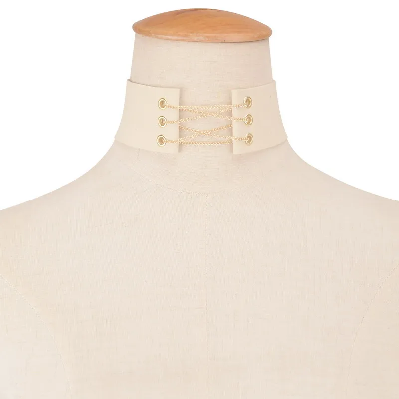 Elessical в стиле панк Гипербола колье воротник Wide Velvet Choker Цепочки и ожерелья Женщина