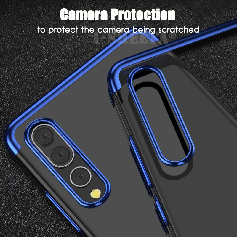 Тонкий Прозрачный Силиконовый ТПУ гелевый Чехол для Huawei P20 Lite Nova 3 3i Honor 7X 8X Play 7C Pro Y5