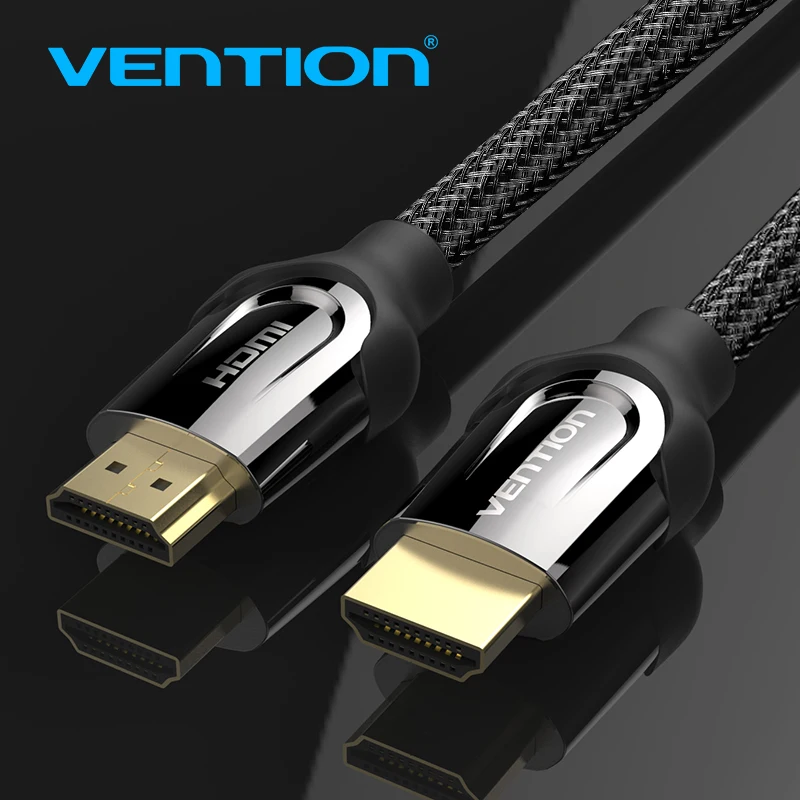 Vention HDMI 2 0 кабель 1 м 5 3 4 к 3D хлопковый плетеный в для проектора LCD Apple TV компьютерный