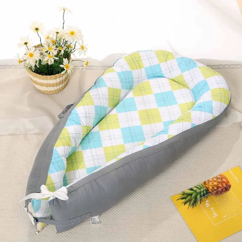 97cmx46cm Портативное детское гнездо для сна детский манеж; кроватка Bebe туристическая детская кроватка-колыбель кроватка для новорожденного бампер съемный матрас для кормления - Цвет: 97cmx46cm