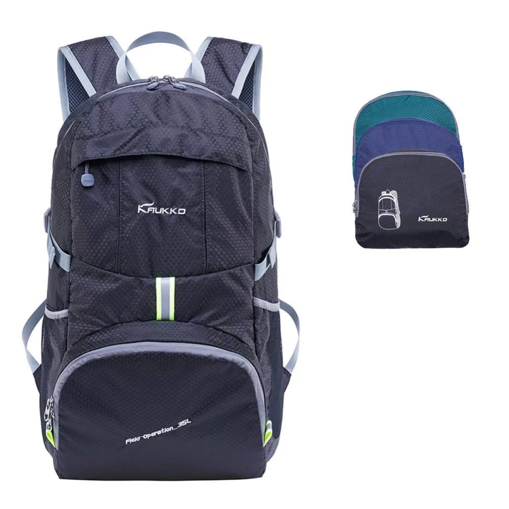 

KAUKKO Fold Backpack 15 Inch Casual Daypacks for Hiking Travel
