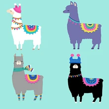Декоративная картина животные Альпака плакат холст детское