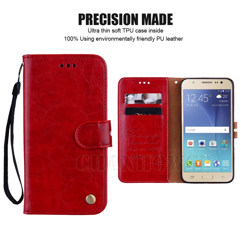 Флип кожаный чехол для Samsung Galaxy J7 Neo J701 J701F Core SM J701FZ Nxt полный 2015 J700