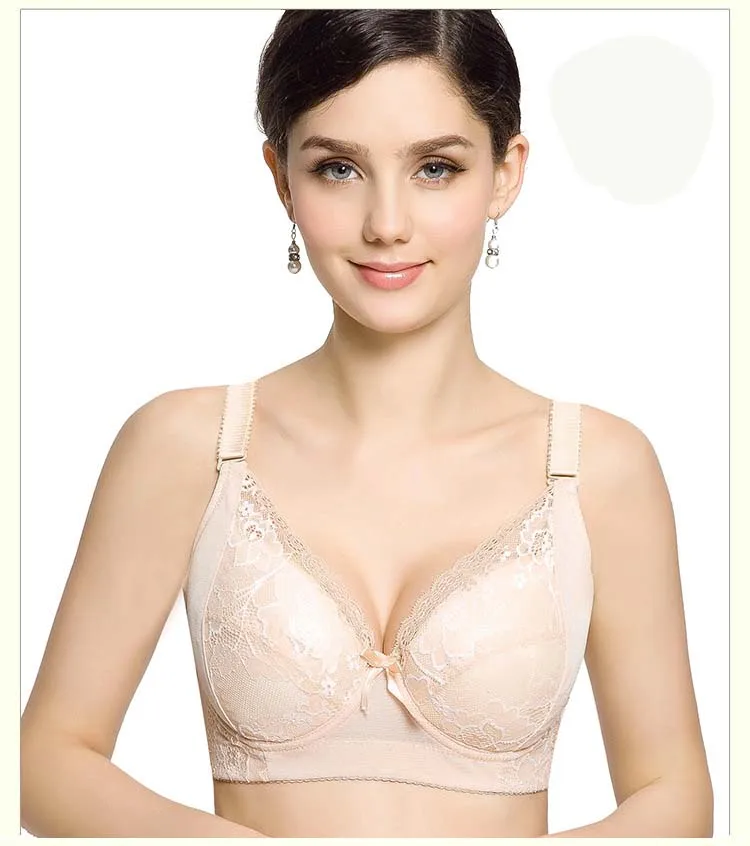 Женский кружевной бюстгальтер с цветочным принтом элегантное нижнее белье из