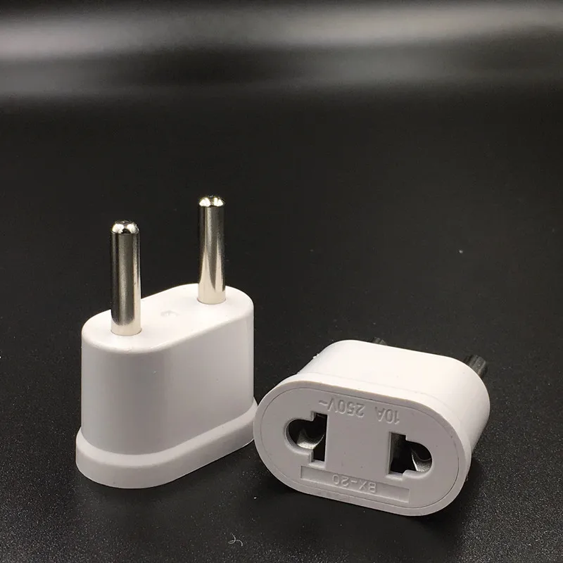 EU plug 4,8 мм, США, ЕС, евро, Европа, зарядное устройство Schuko, переходник, зарядное устройство, конвертер США, розетка переменного тока, электрическая розетка - Цвет: EU plug