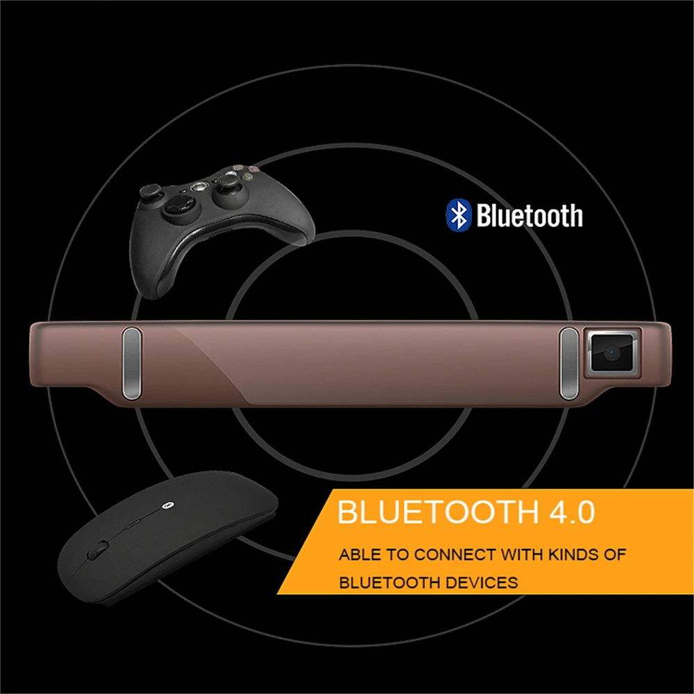 Смарт очки Vision 800 Android Wi Fi камера 5 Мп широкий экран 80 дюймов Bluetooth 3D видеооочки