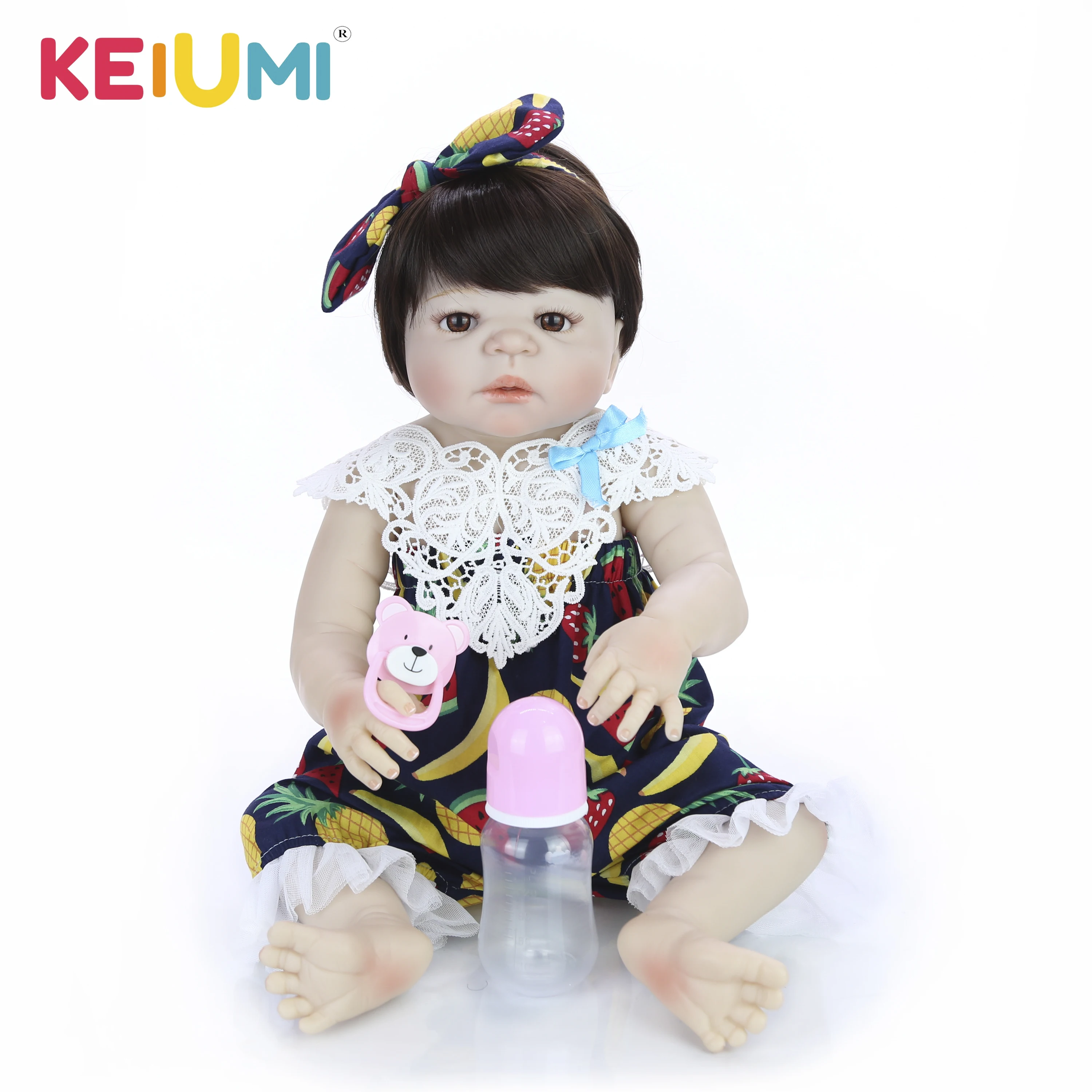 KEIUMI популярный год Реалистичная кукла новорожденная девочка полностью
