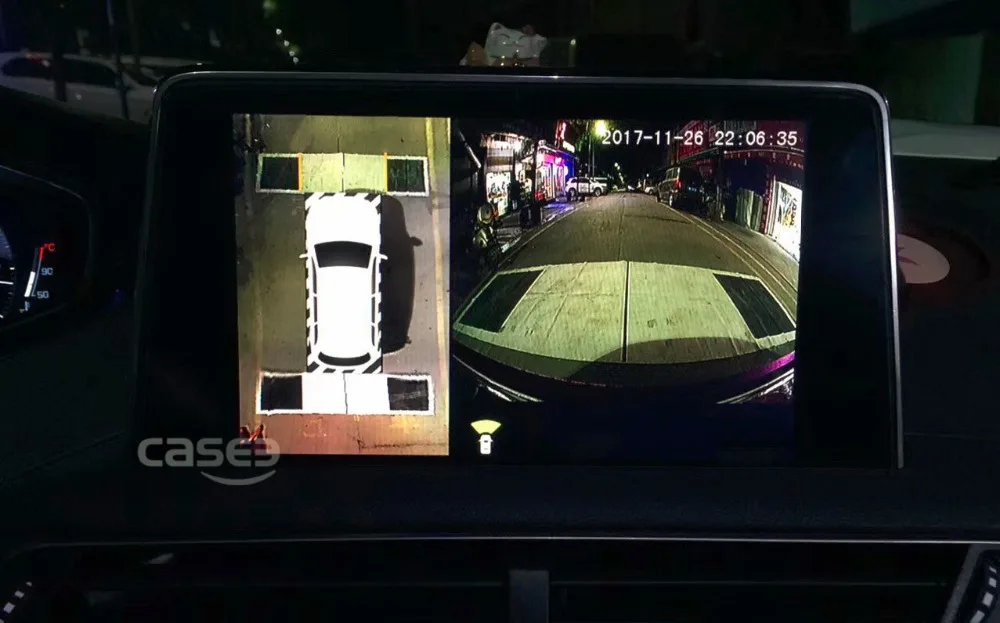 Ночной вид-а) Автомобильный панорамный обзор 360 градусов камера система DVR 1080 P Парковка Обратный активная траектория Направляющая линия на выбор