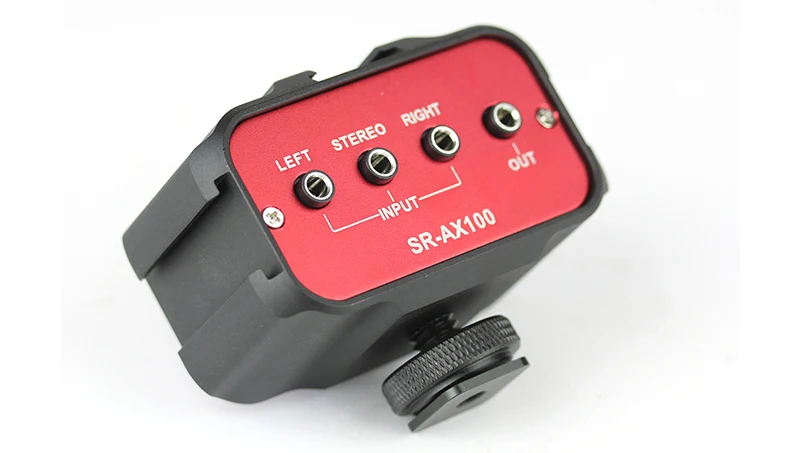 Saramonic SR-AX100 Универсальный микрофонный аудио адаптер микшер со стерео и двумя моно входами 3,5 мм для DSLR камер и видеокамер