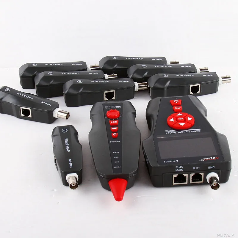 NOYAFA NF-8601W ЖКД LAN Сетевой кабель тестер телефон тестер для телефонного кабеля для Пинг POE BNC RJ45 RJ11 линия тестирования NF_8601W