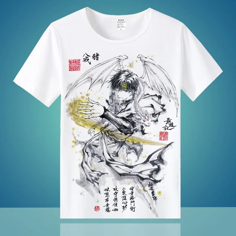 Повседневная футболка с аниме атака на Титанов 3 Touken Ranbu Online Saiyuki, мужские и женские футболки, модная футболка с коротким рукавом - Цвет: 08