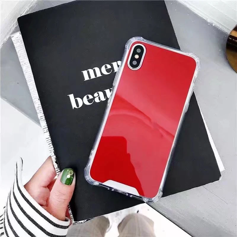2018 Phone Cases for iPhone 7 8 Plus TPU Back Protect Case X 6 S Cover Reflect Girly Cute Capa Coque |