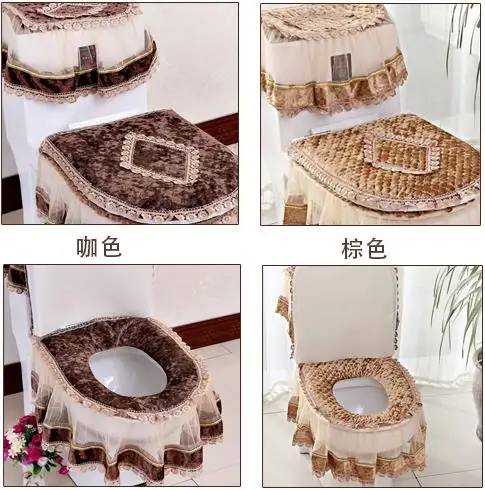 2016 кружевное санитарное украшение для ванной комнаты 3 шт./компл. сидячее сиденье