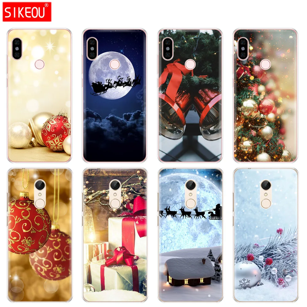 

Silicone Cover phone Case for Xiaomi redmi S2 Y2 6 5 2 3 3s pro PLUS redmi note 5 4 4X 4A 5A 6A case New Year Merry Christmas