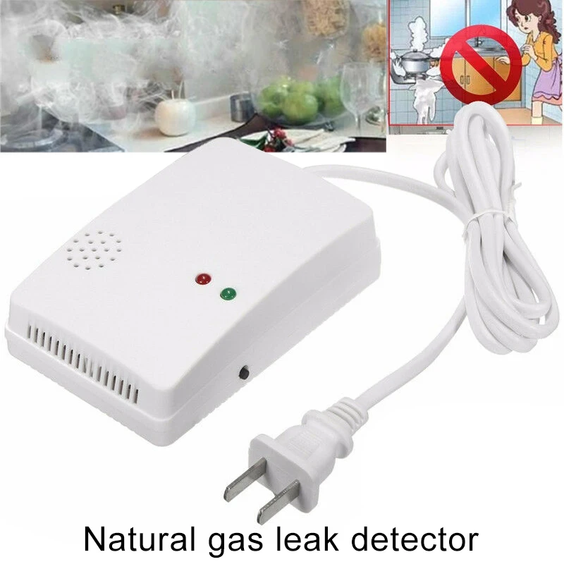 Gas Leaking Detector Househole Combustible Sensor Alarm Detection Sniffer 220V UY8 | Безопасность и защита