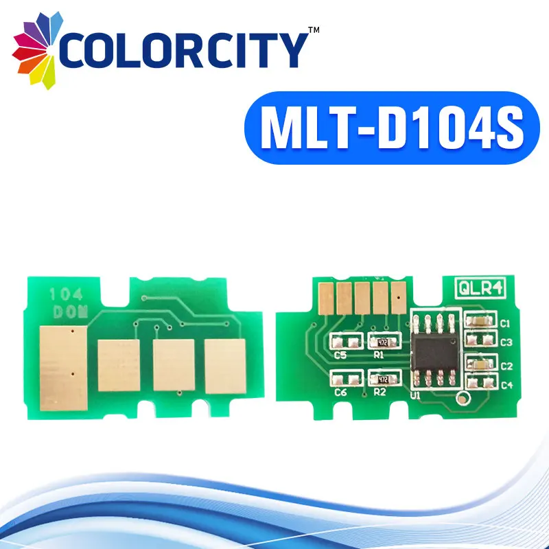 3 шт. mlt d104s тонер картридж чип для Samsung SCX 3200 3205 3205W 3207 ML1660 ML 1660 1665 1667 1865 принтер|Чип