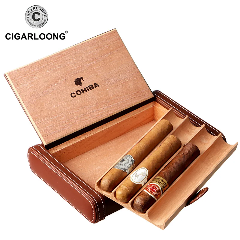 COHIBA ноутбук дизайн кожаный чехол для путешествий сигары Портативный гумидор