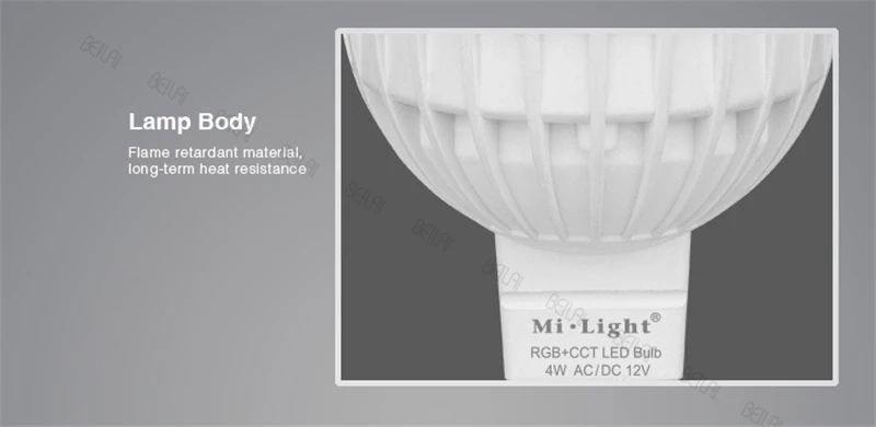 Светодиодный светильник с регулируемой яркостью 4W MR16 12V Mi светильник RGB CCT(2700-6500 K) умный светодиодный светильник+ 2,4G RF пульт дистанционного управления для дома светильник ing