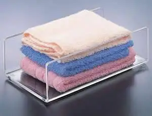 Transparent Acrylic Towel Napkin Holder Jewelry Display Cosmetic Multifunction  Display Stand