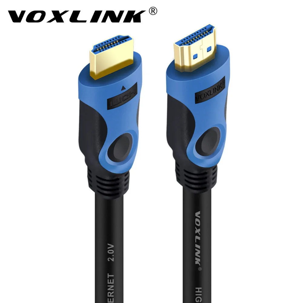 VOXLINK Премиум позолоченные 1 8 м HDMI 2 0 кабели hdmi к аудио видео extender кабель адаптер 4 К
