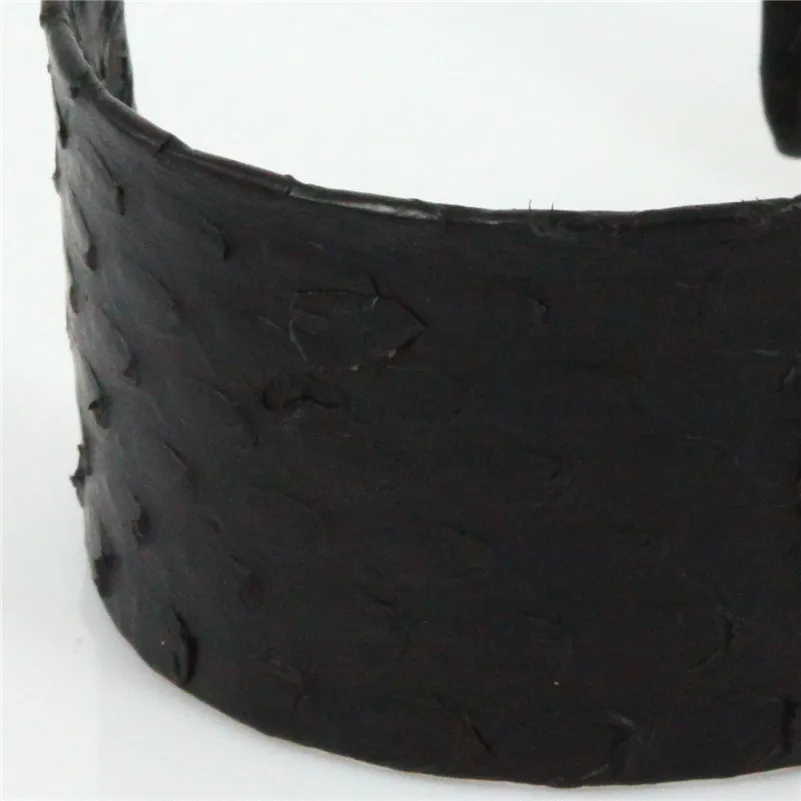Женский Браслет манжета из змеиной кожи с натуральным камнем|open bangle|cuff banglebangle