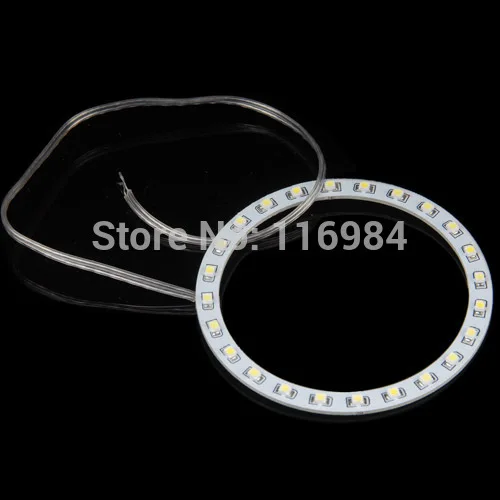 2 шт x Автомобильный светодиодный головной светильник 90 мм 3528 27-SMD ангельские