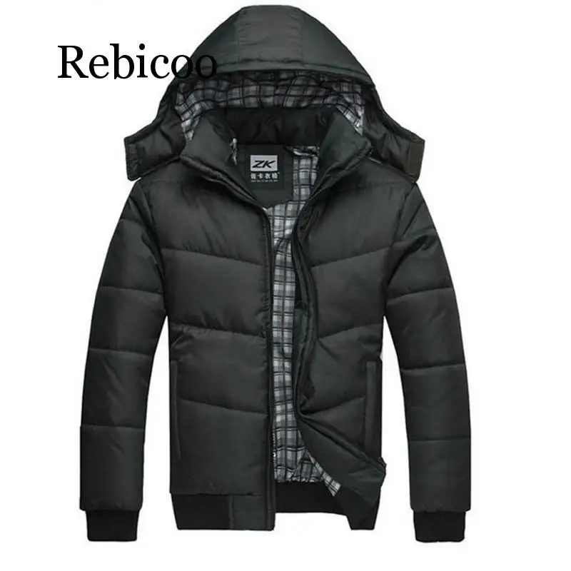 

2019 Winter Men Jackets New Arrival Male Cotton Thick Warm Parkas Casual Outwear Windbreaker Mens Hoodies