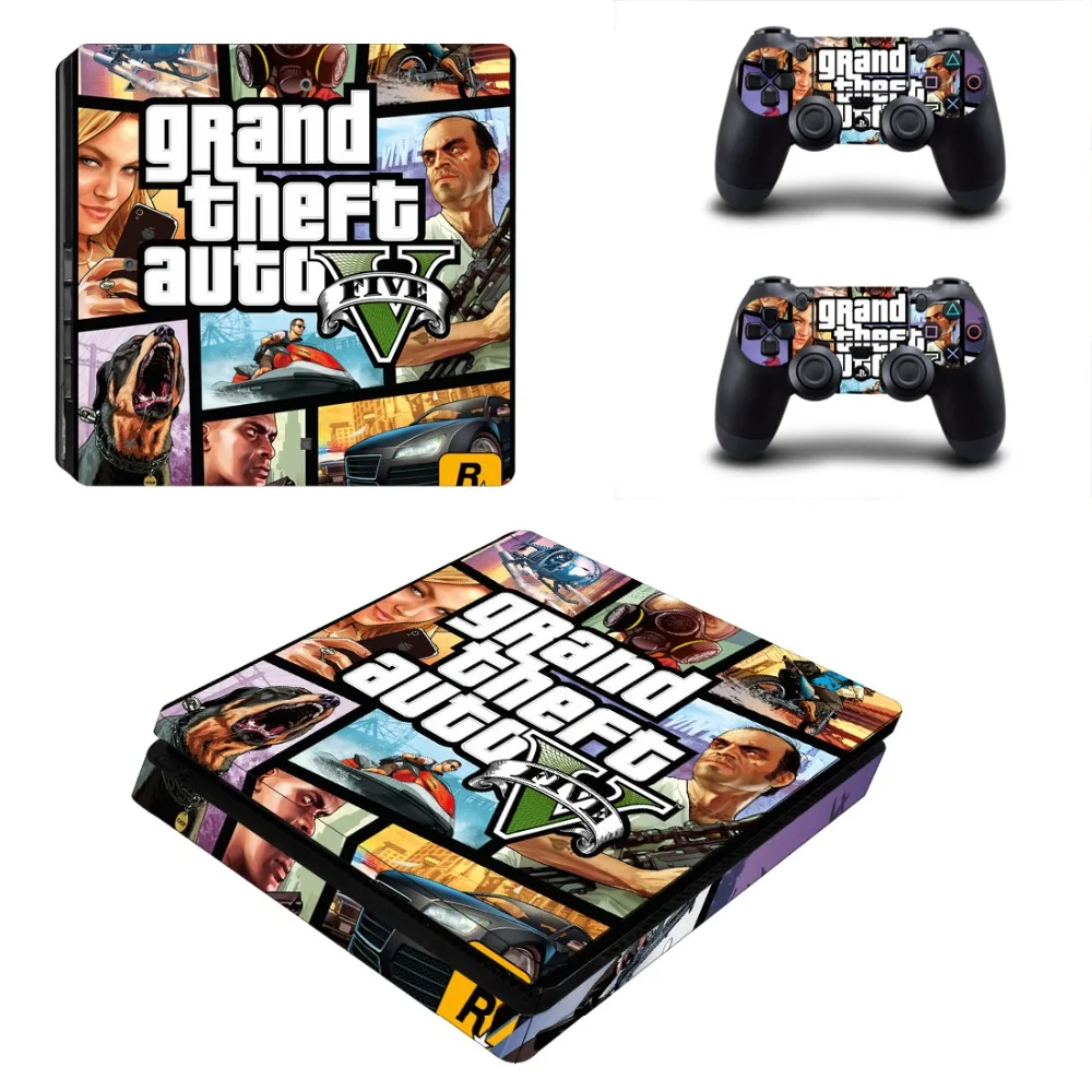 Grand Theft Auto V GTA5 PS4 тонкая наклейка для кожи виниловая Playstation 4 консоль и контроллер