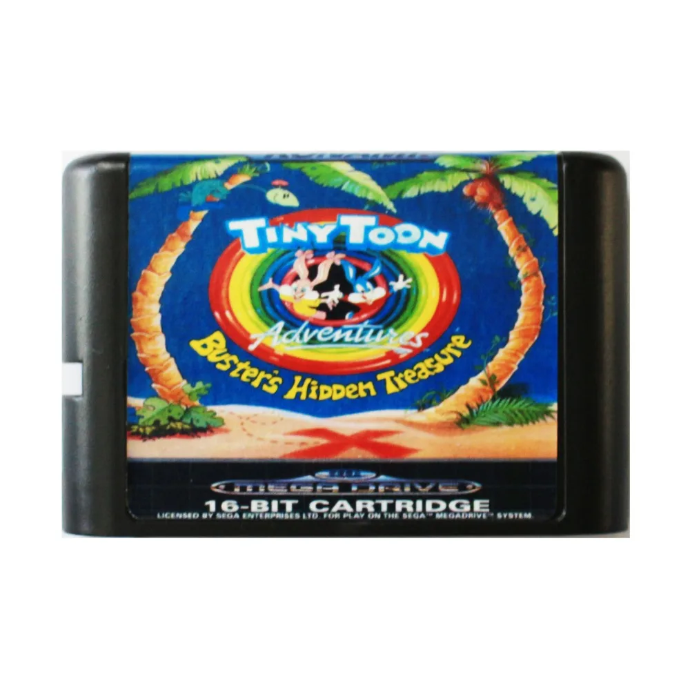 Крошечная игра 16 бит MD для Sega Mega Drive SEGA Genesis|tiny toon|16 bitmd game |