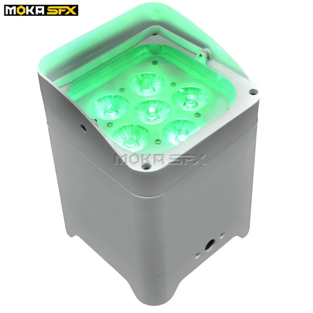 6*18 Вт RGBWA UV 6в1 светодиодный светильник Wi-Fi, DMX512 и пульт дистанционного управления, длинный рабочий светильник