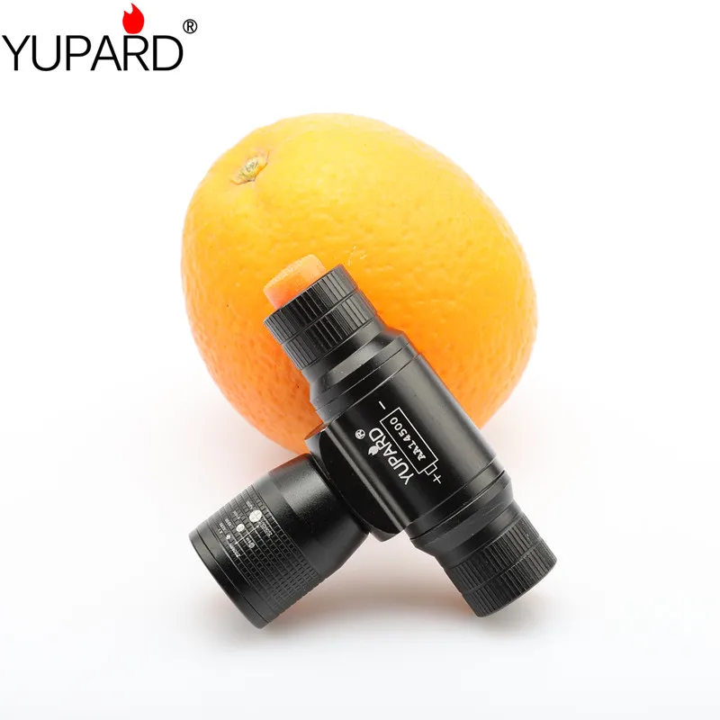 Фонарь YUPARD для кемпинга охоты рыбалки Q5 светодиодный Zoom AA 14500 масштабируемый