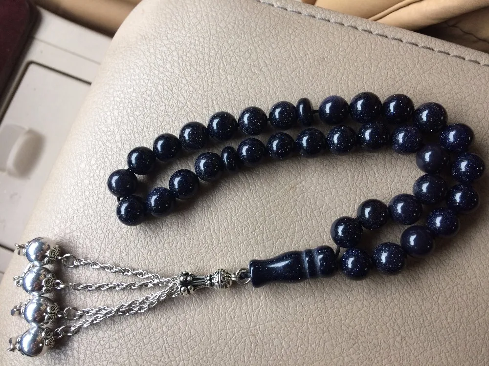 Натуральные 33 бусины бриллиантовая круглая форма четки молитвенные бусы тасбих