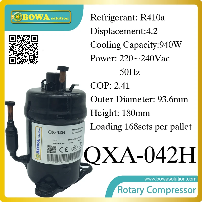 Компрессор R410a (мощность охлаждения 940 Вт) подходит для оборудования в