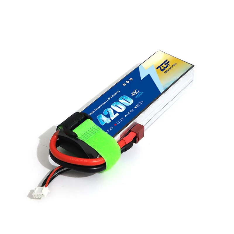 Аккумулятор ZDF Lipo 3S 11 1 В 4200 мА · ч 45C для радиоуправляемого автомобиля