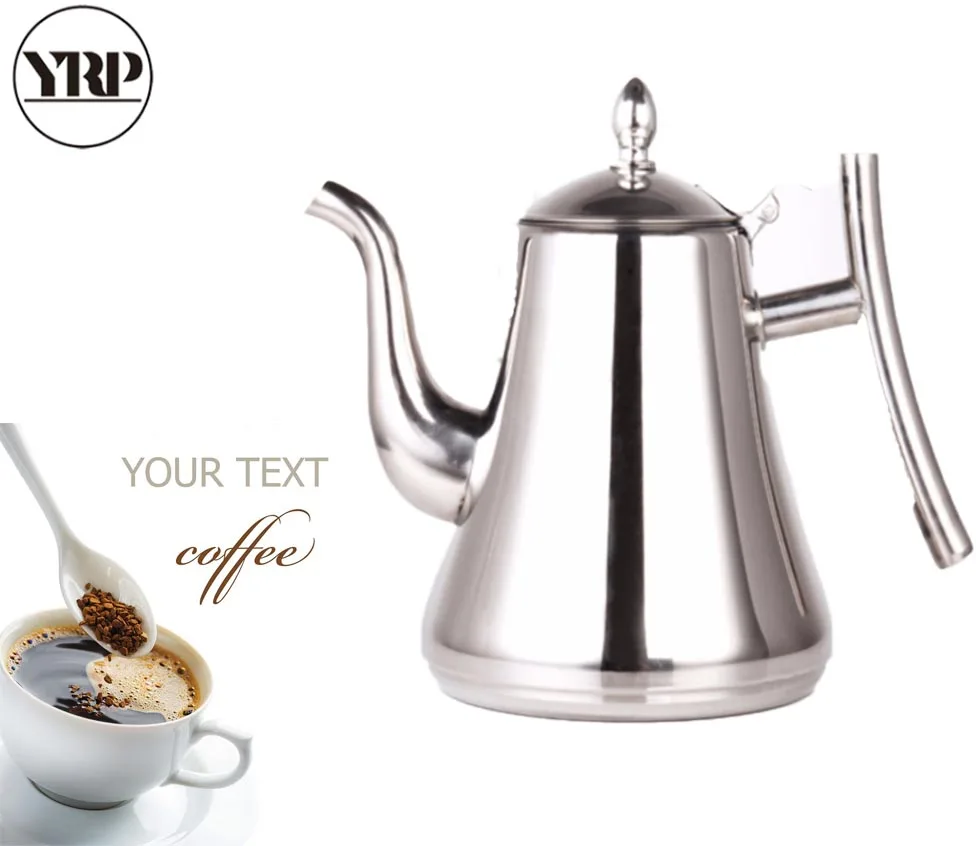 

YRP Quality Stainless Steel Coffee Kettle Teapot Percolator Drip Pot Coffee Maker Accessories For Battery Stoves kitchen Tools