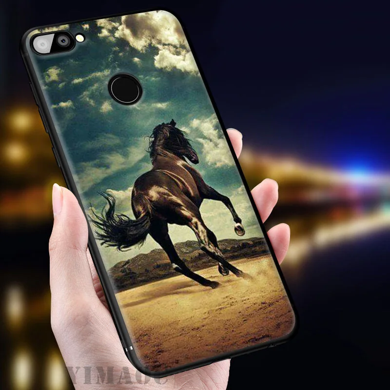 YIMAOC Horse Running Art Soft Case for Huawei Mate 20 10 P30 P20 Pro P10 P9 P Smart Z 2019 &amp Nova 3 3i Lite |