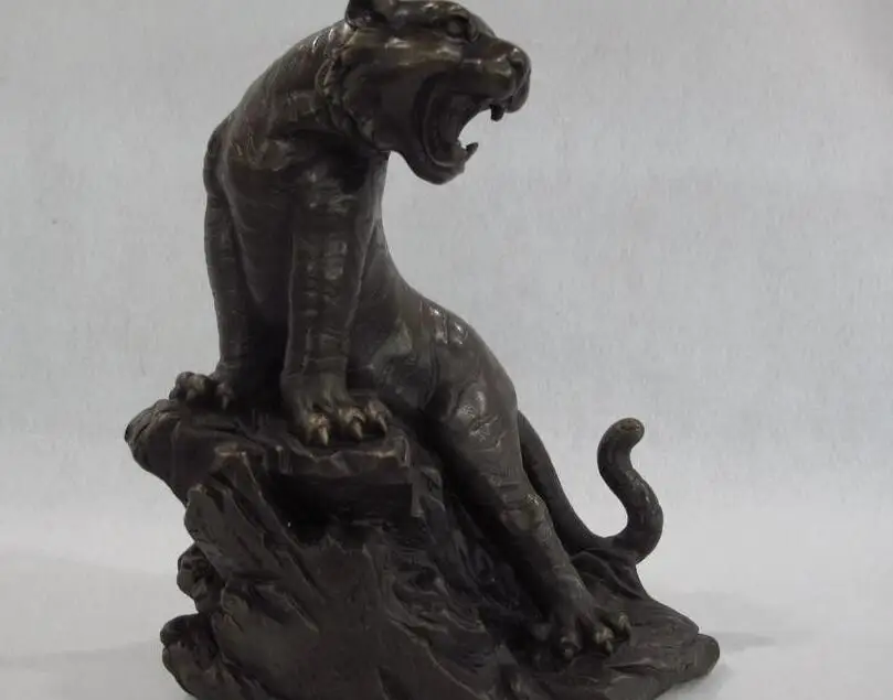 8 Chinese Bronze Copper FengShui Lucky Up The Mountains Year Zodiac Tiger Statue | Дом и сад