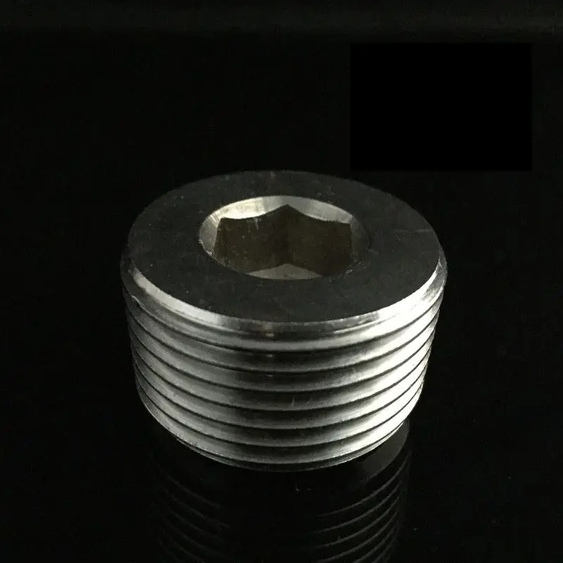 Наружная резьба BSP 1/4 дюйма штепсельная вилка из нержавеющей стали 304