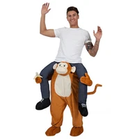 monkey ride on animal costumes christmas oktoberfest party cosplay clothes carnival adult dress up disfraz horse riding fun toys
