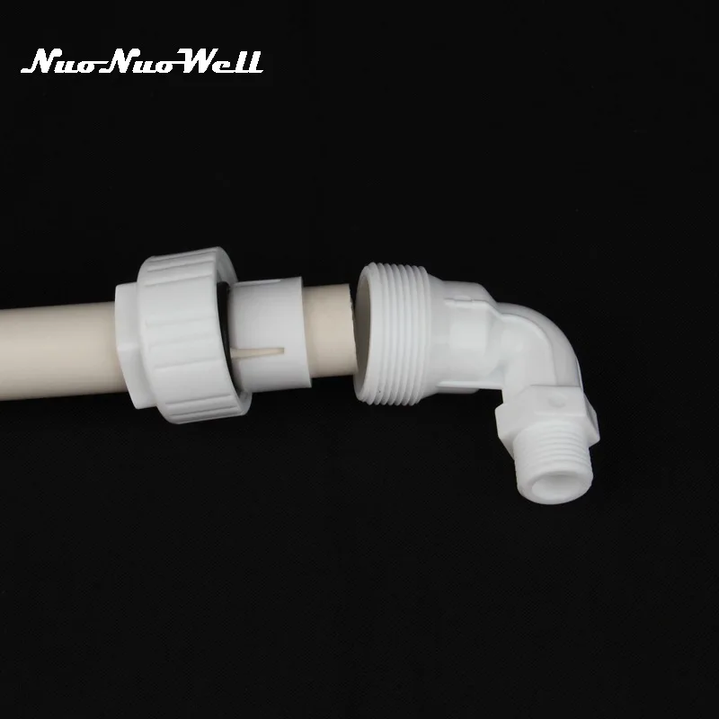 1 шт. NuoNuoWell POM 1/2 &quotнаружная резьба до 25 мм локоть 90 градусов быстрый соединитель