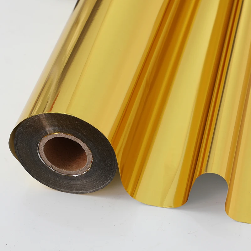 

High Quality Washable Pale Gold Hot Stamping Foil Paper Roll for Fabric