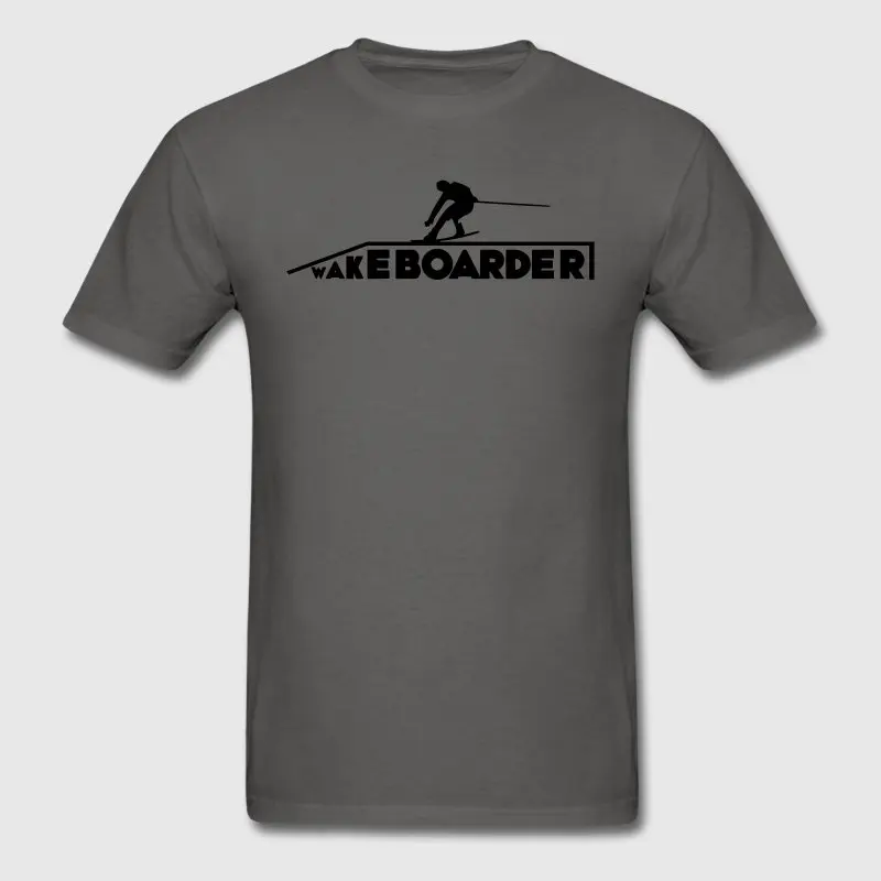 Печатные Для мужчин футболка Размеры S 3xl Wakeboarder Kiteboard оригинальный стильный Camisa
