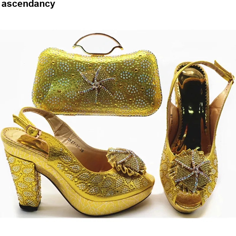 Новое поступление комплект из обуви и сумки в африканском стиле для вечеринки